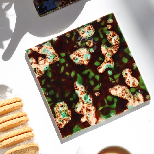 Mottled Earthenware Trivet