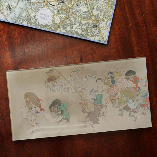 6" x 12" Night Parade of 100 Demons Decoupage Tray
