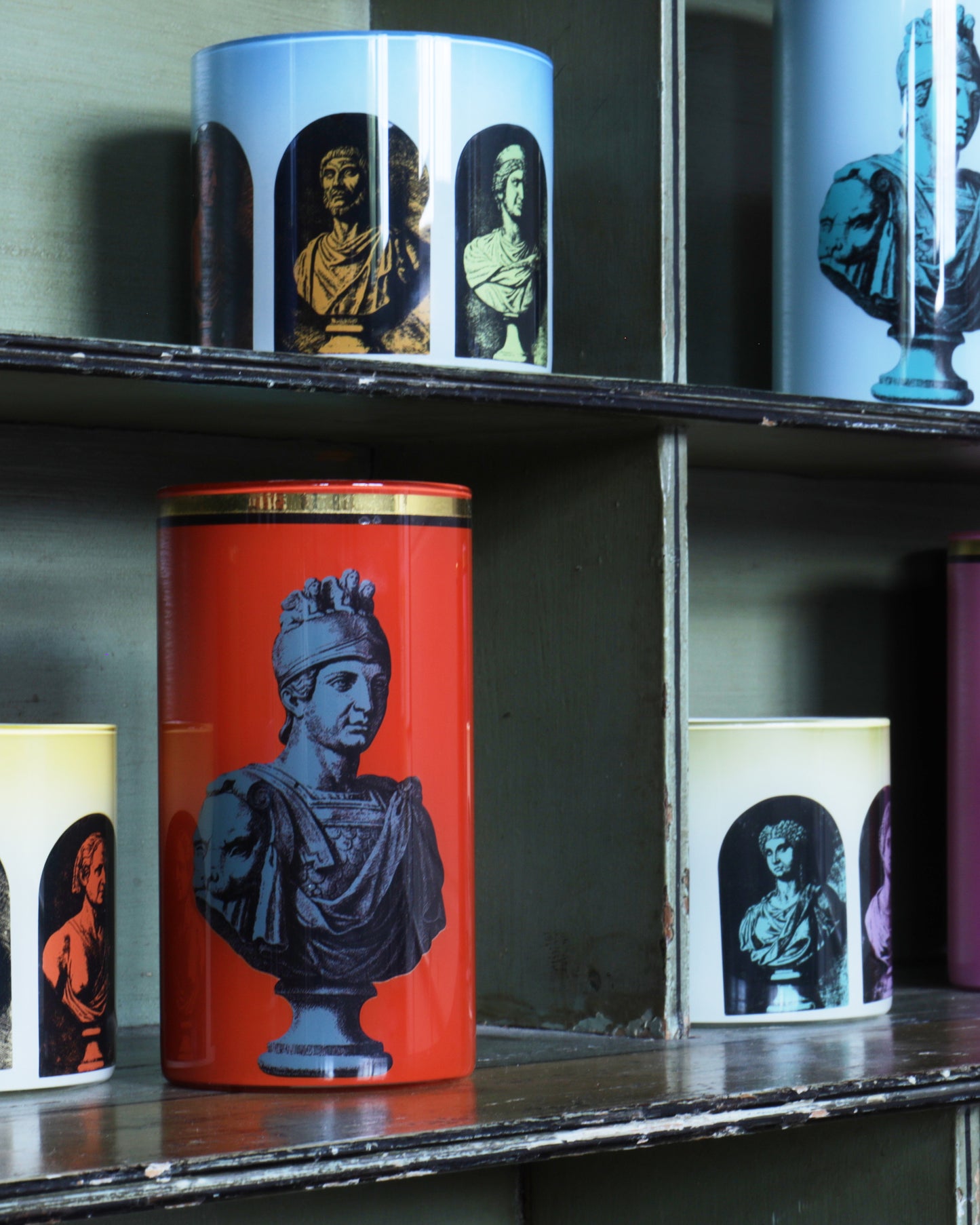 Roman Soldier Bust Brush Pot