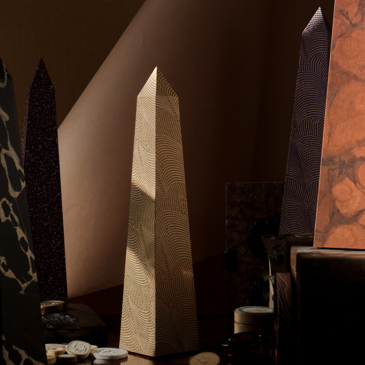15" Obelisk - Camel Paste Paper