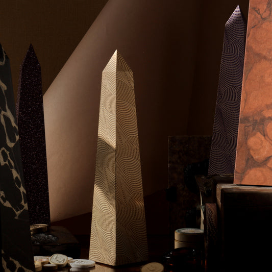 15" Obelisk - Camel Paste Paper