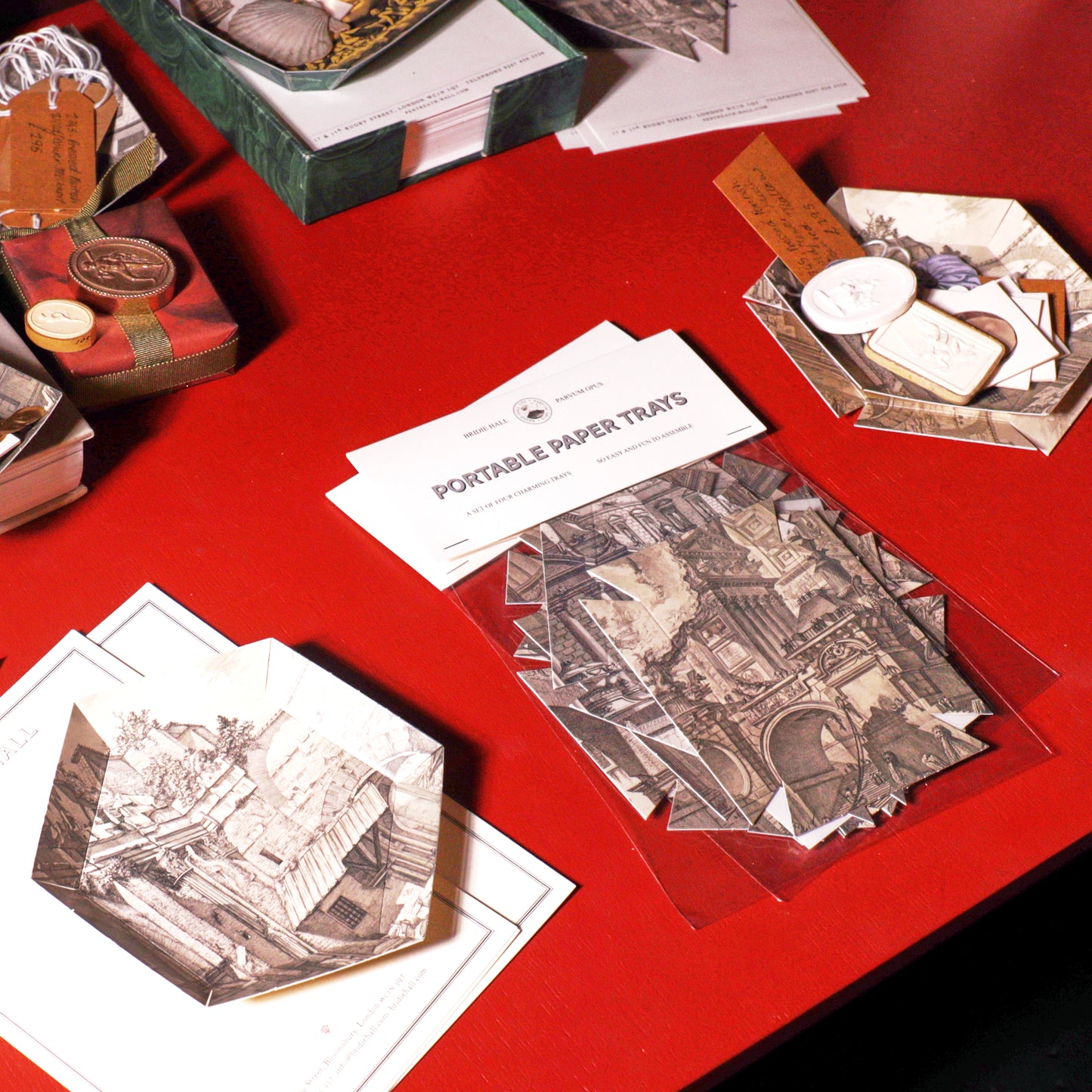 Portable Paper Trays - Set Of Four - Piranesi