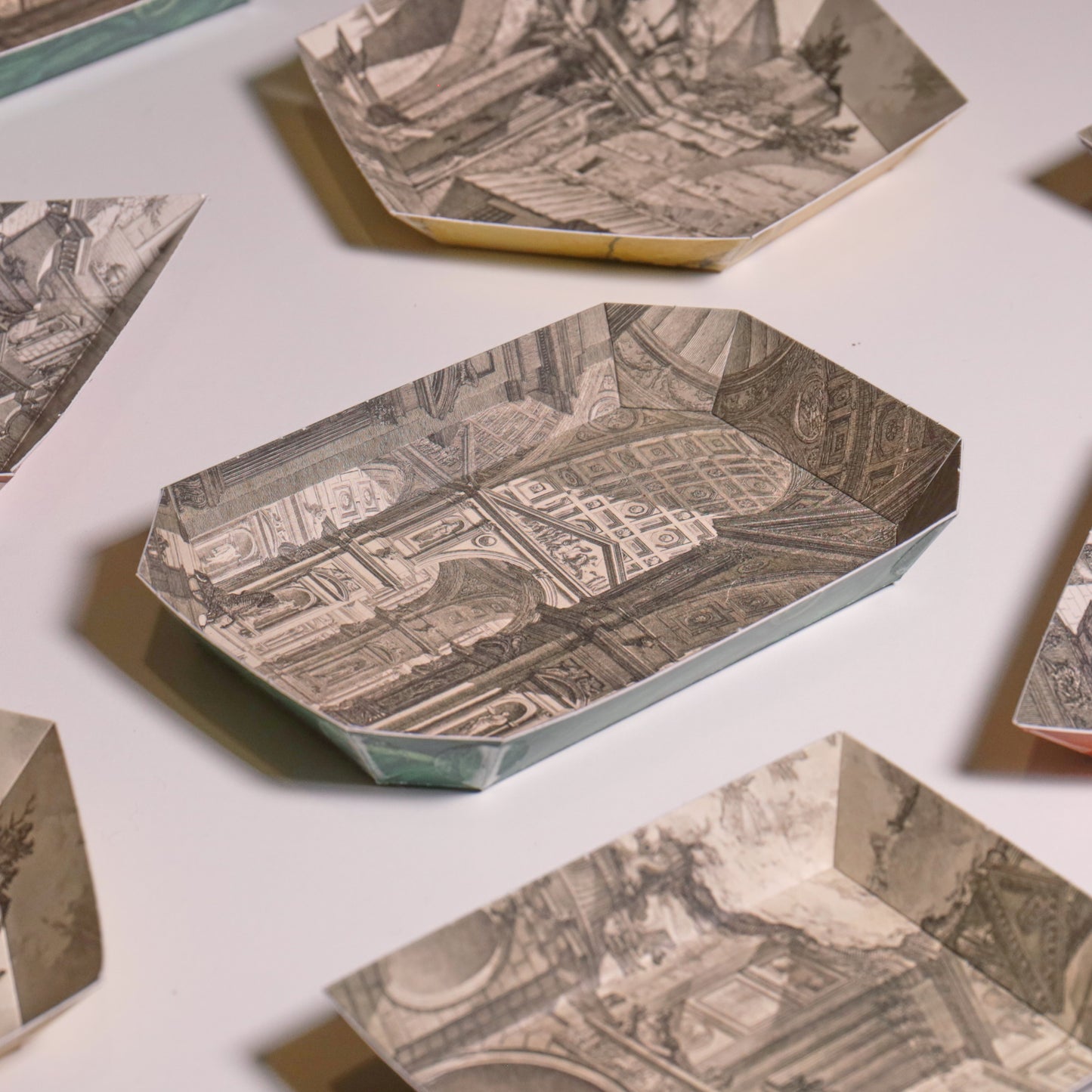 Portable Paper Trays - Set Of Four - Piranesi