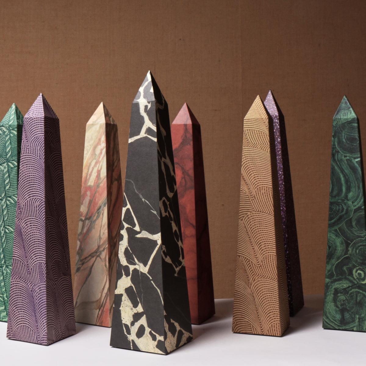 15" Obelisk - Violet Paste Paper