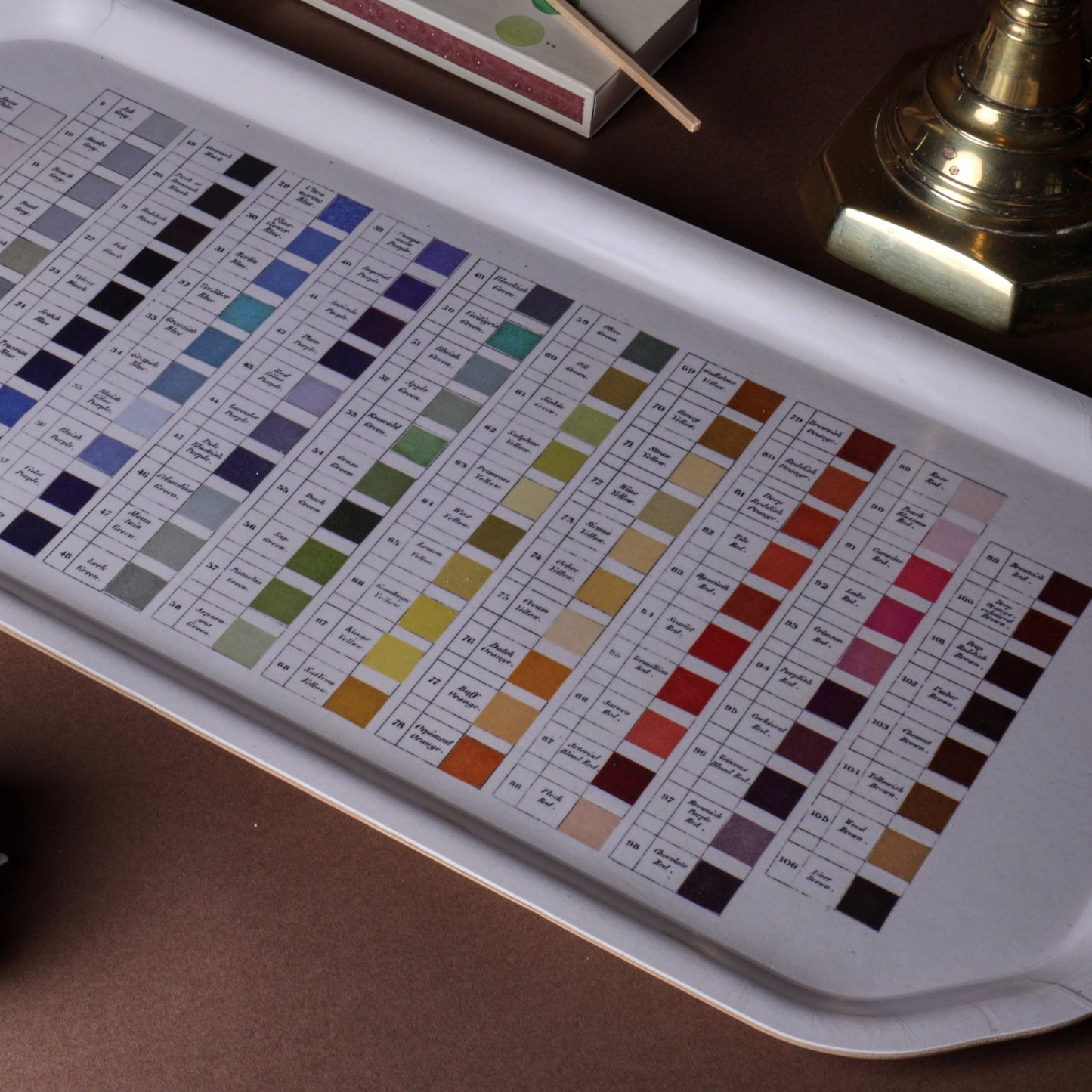 Werner's Nomenclature of Colours Birchwood Tray