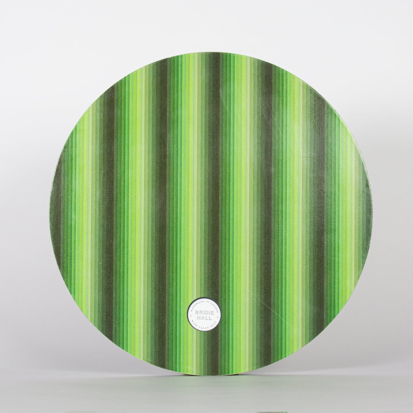 Medium Undulating Stripe Tray - Green