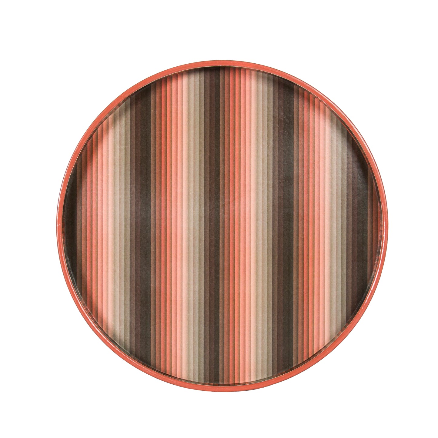 Medium Undulating Stripe - Burnt Orange