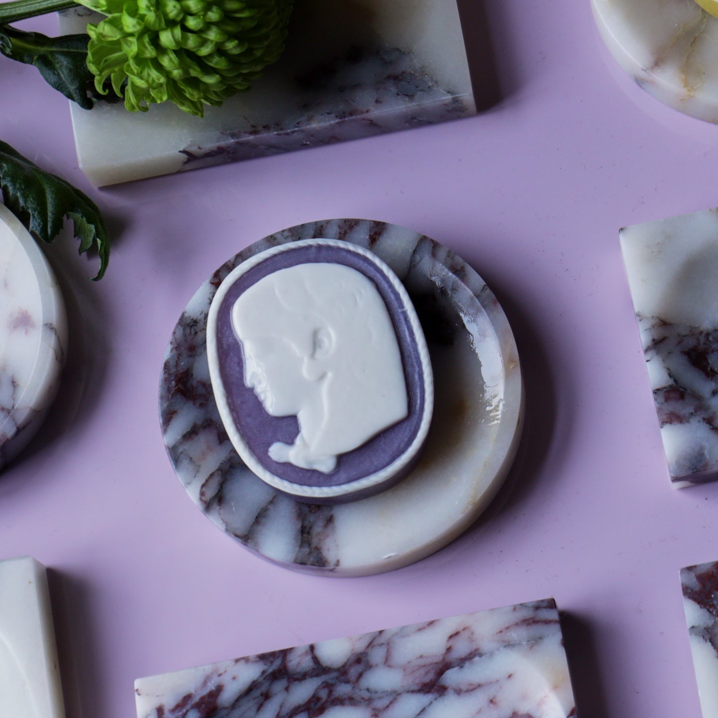 Marble Soap Dish  - Round