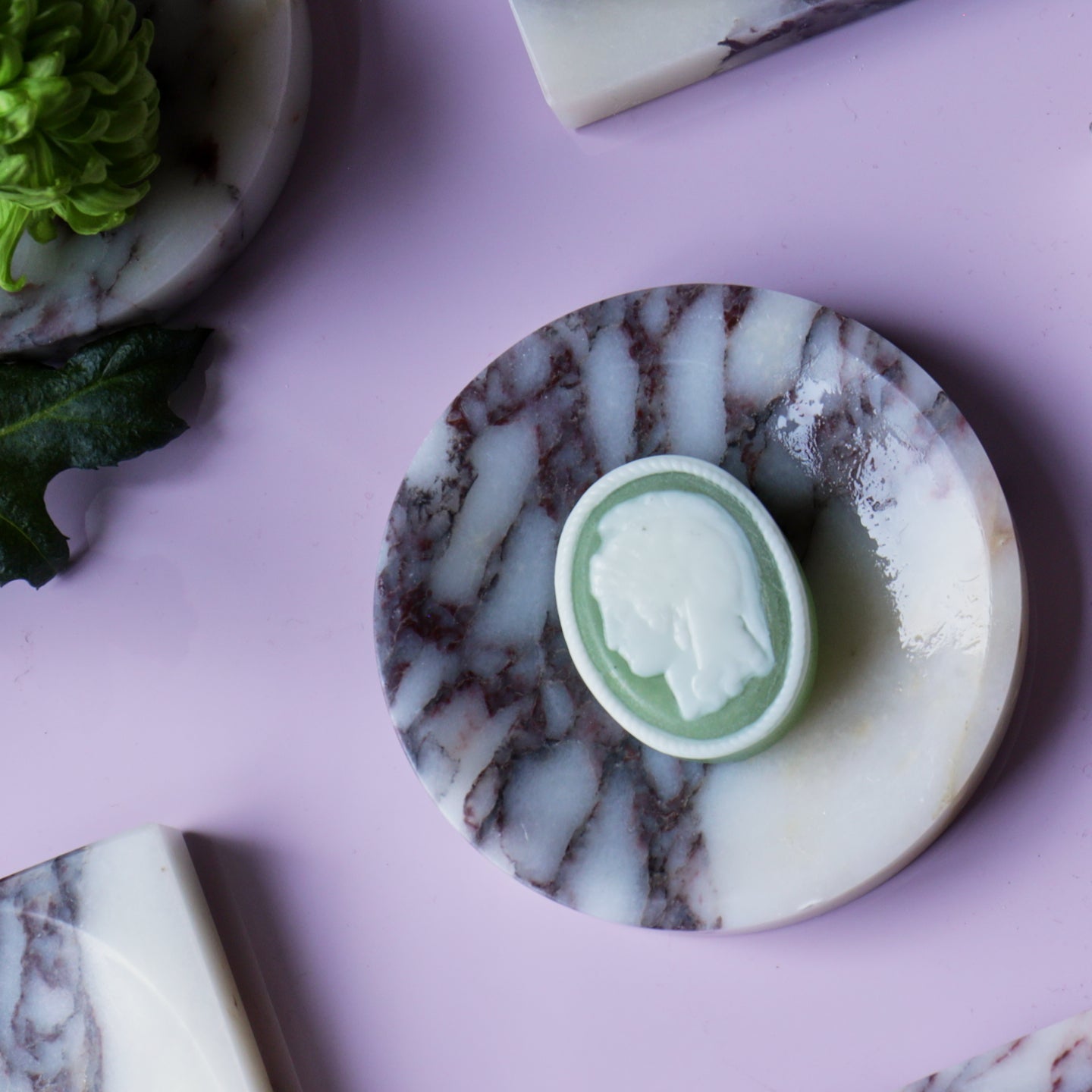 Marble Soap Dish  - Round