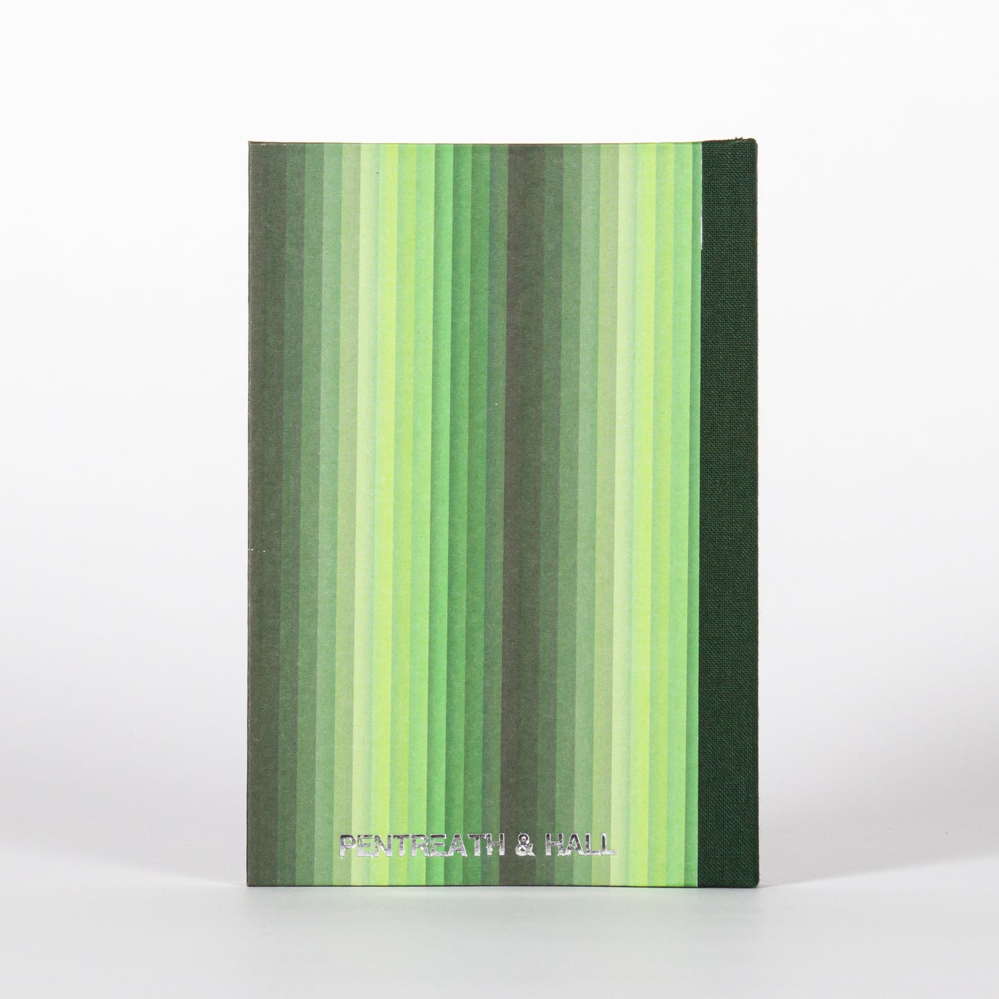 A6 Hardcover Notebook - Green Undulating Stripes