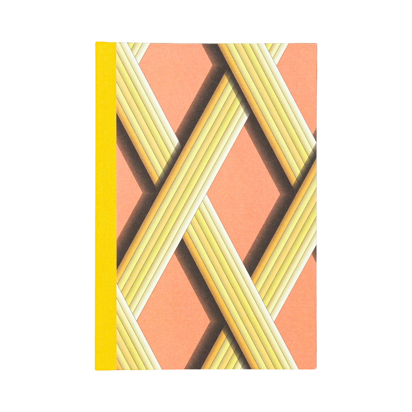 A6 Hardcover Notebook - Apricot Trellis Work