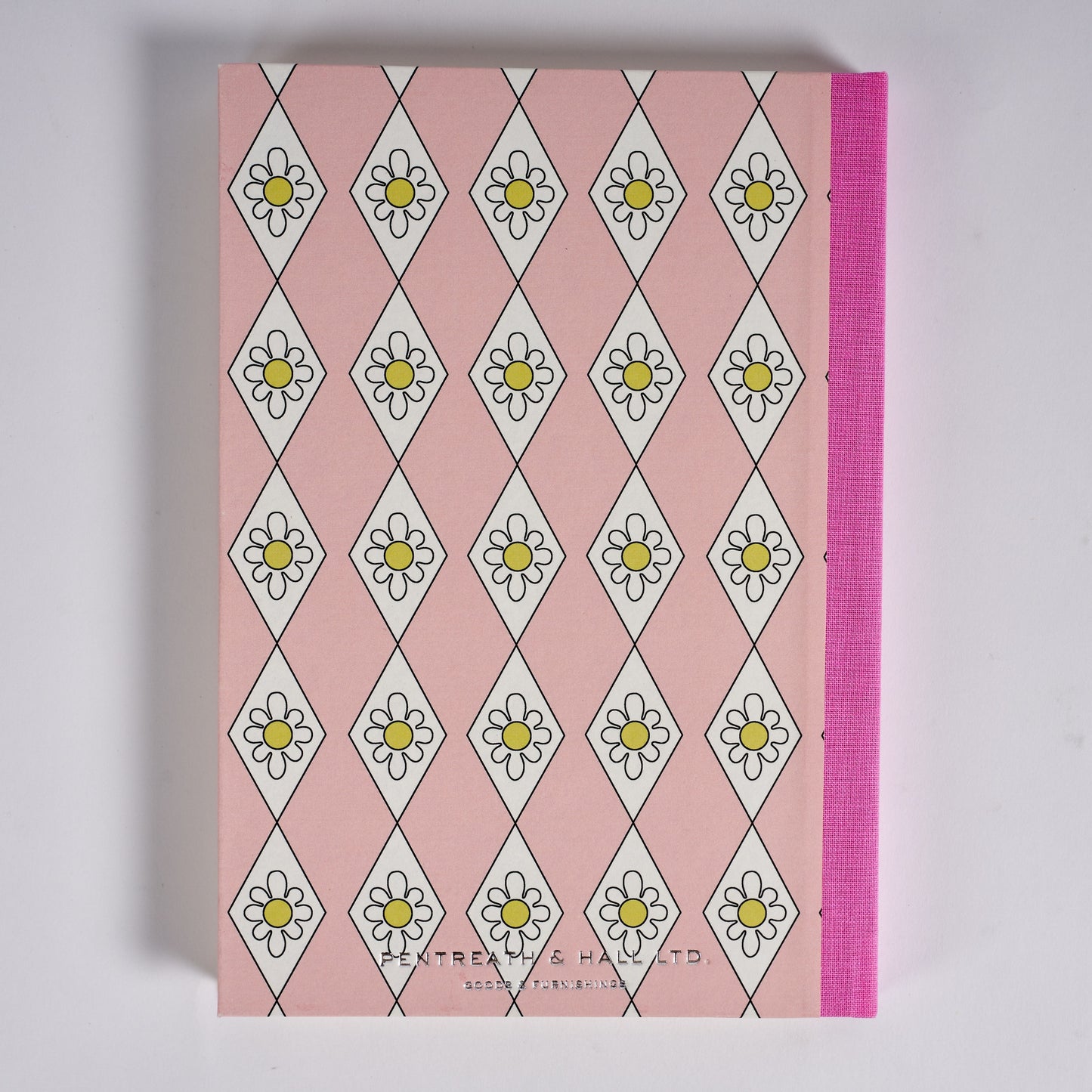 A5 Hardcover Notebook Pink Diamond Daisy - Pink