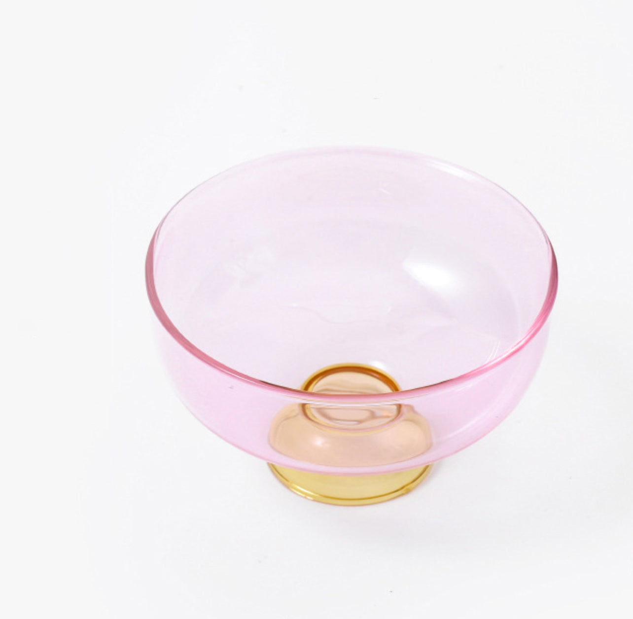 Glass Bowl: Pink