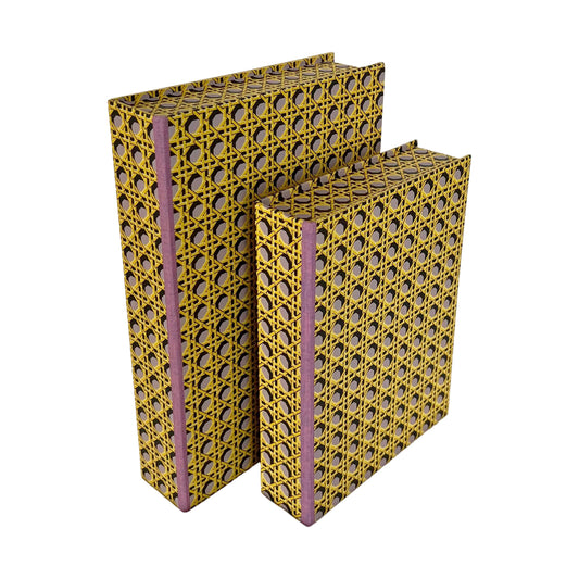 A4 Boxfile - Regency Caning Lilac
