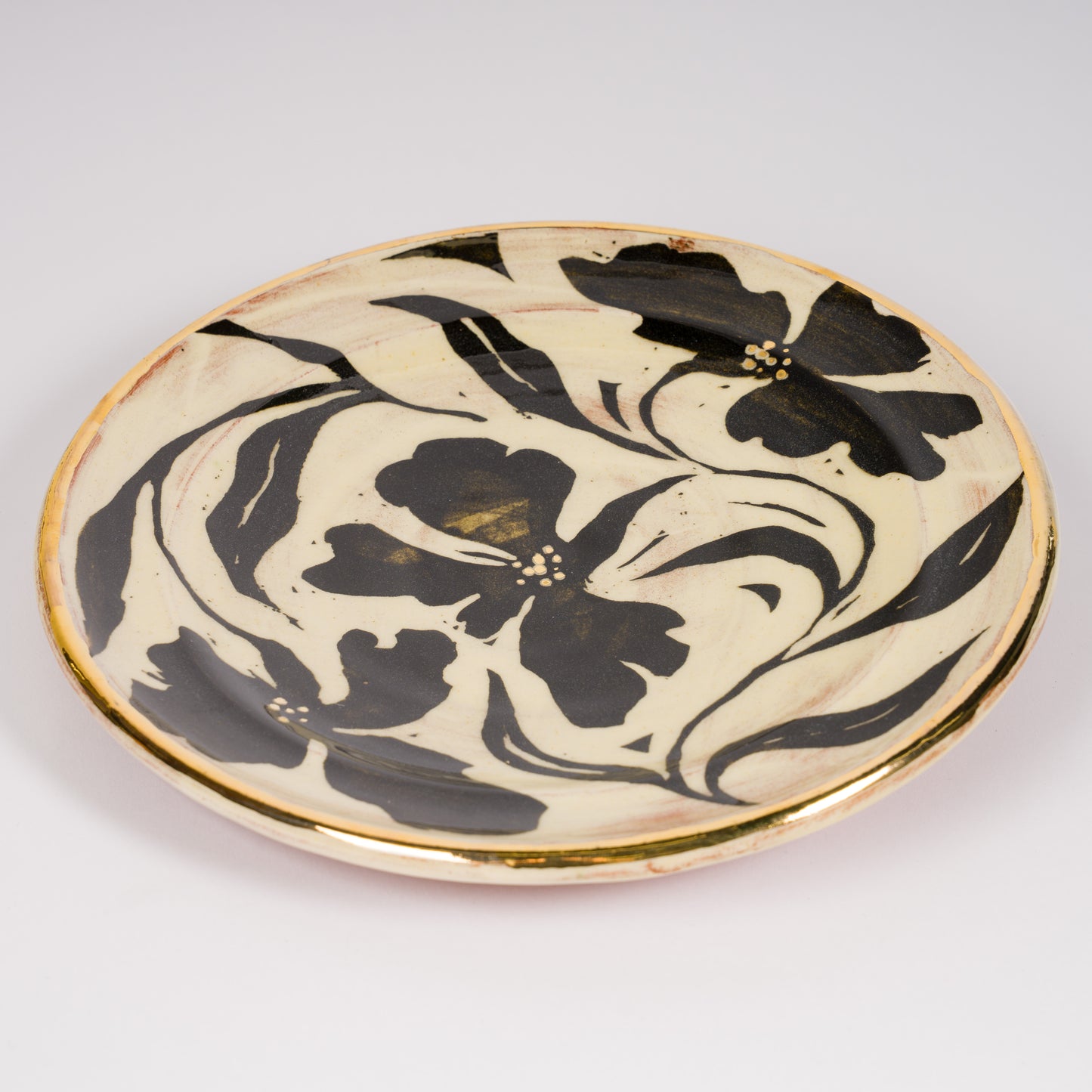 Floral Lustre Hanging Plate