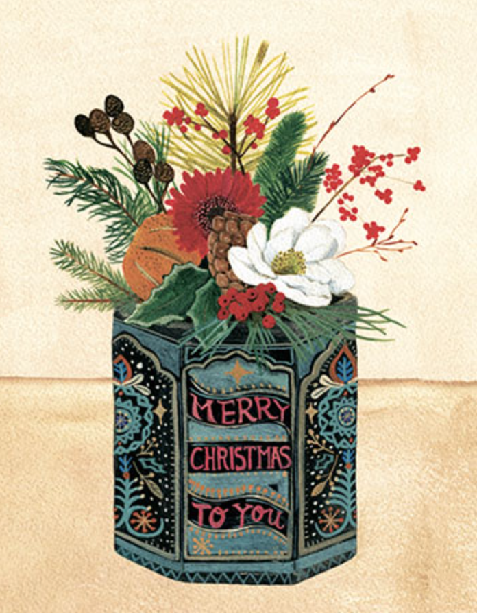 Christmas Tin - Pack of 6 Christmas Cards