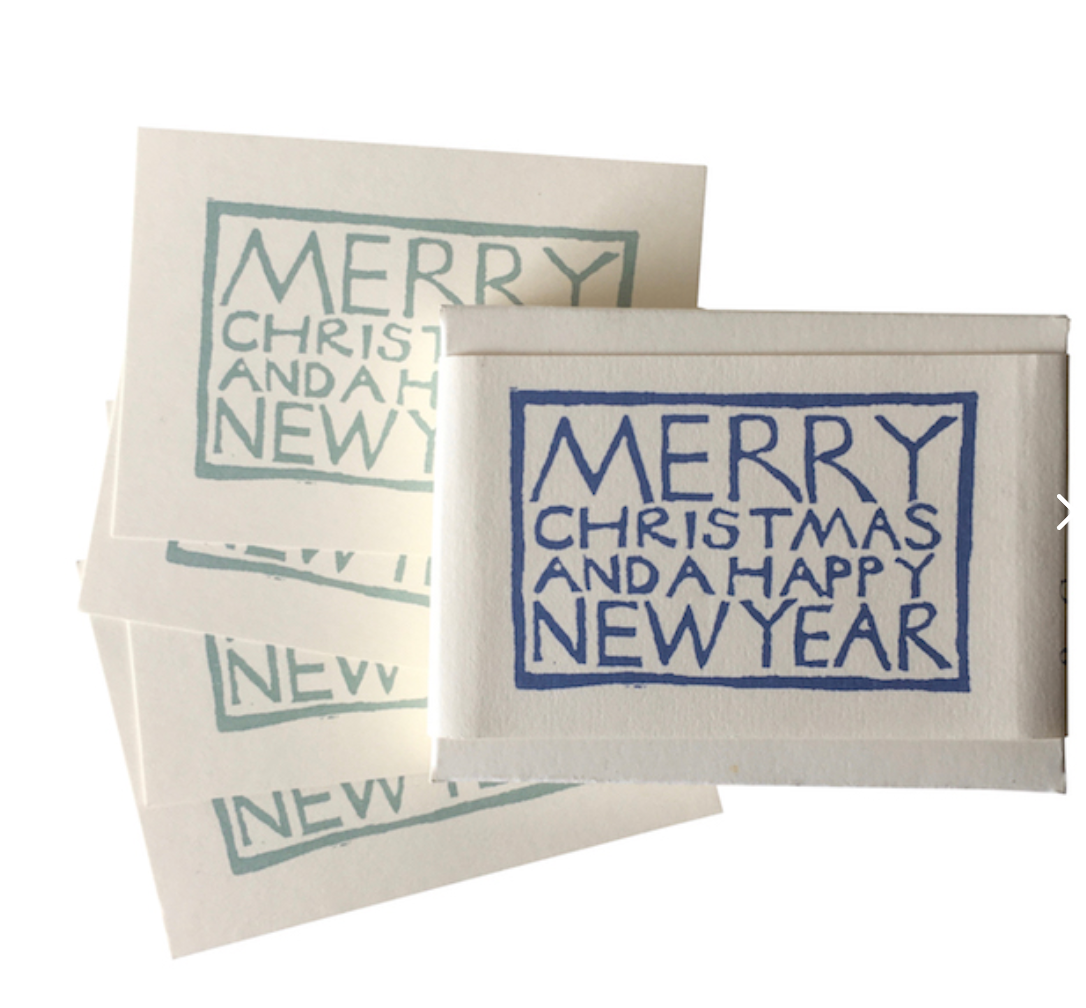 Set of Blue Christmas Gift Tags