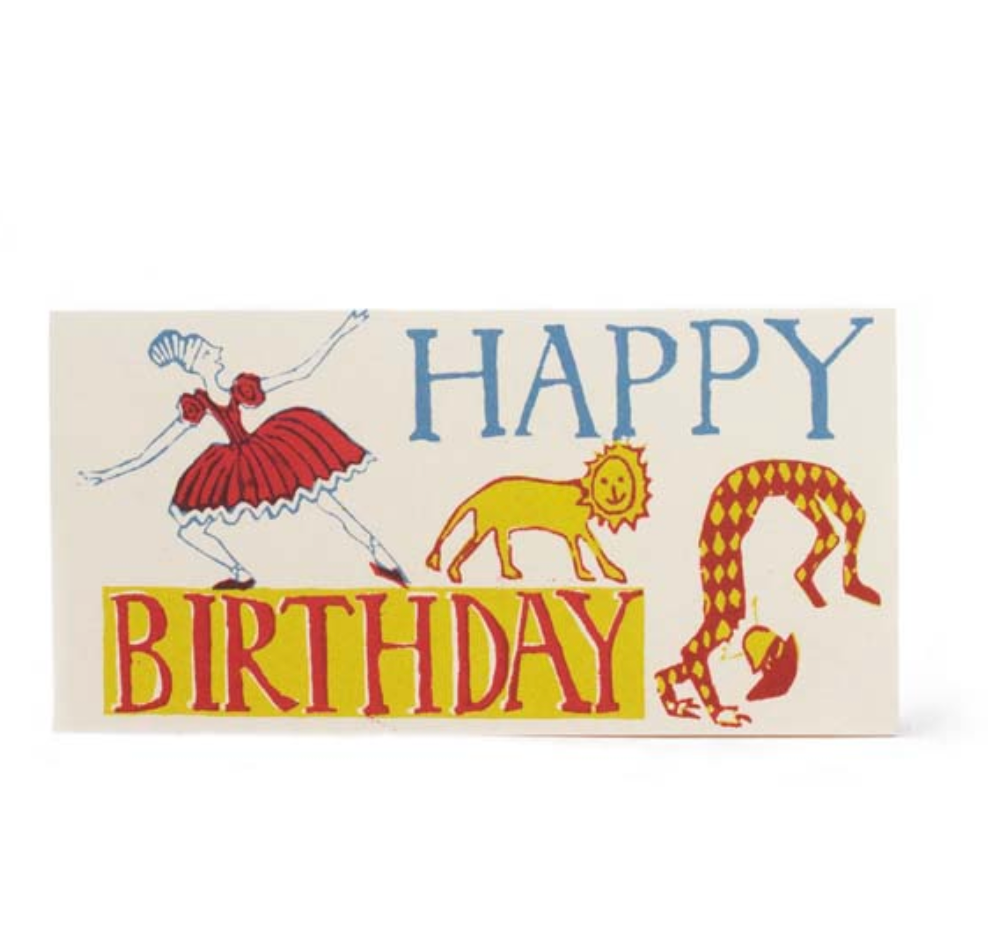 Happy Birthday Ballerina - Long Card