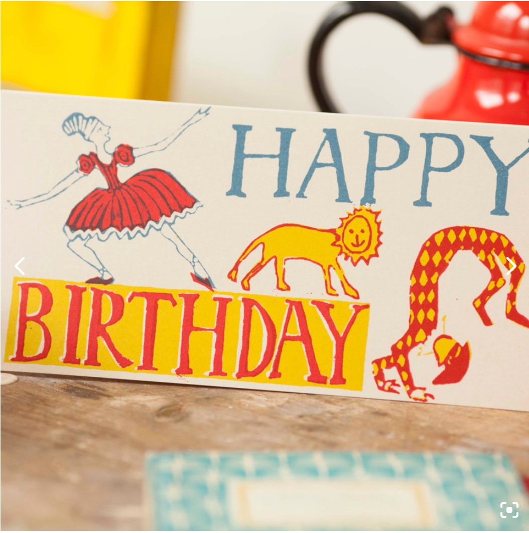 Happy Birthday Ballerina - Long Card