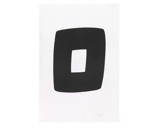 Black with White, 1964-65. Ellsworth Kelly