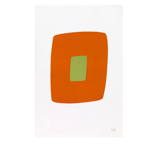 Orange with Green, 1964 - 65. Ellsworth Kelly