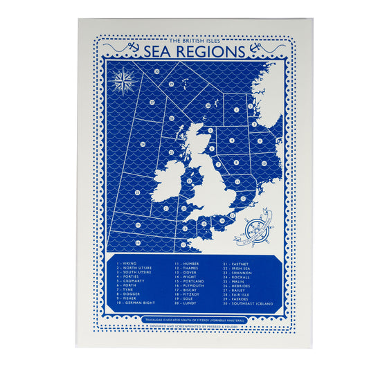 The British Isles - Sea Regions Print