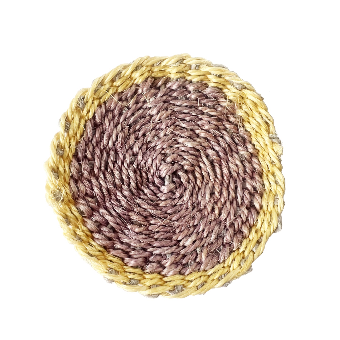 Lavender & Yellow Woven Coaster - Set of 2