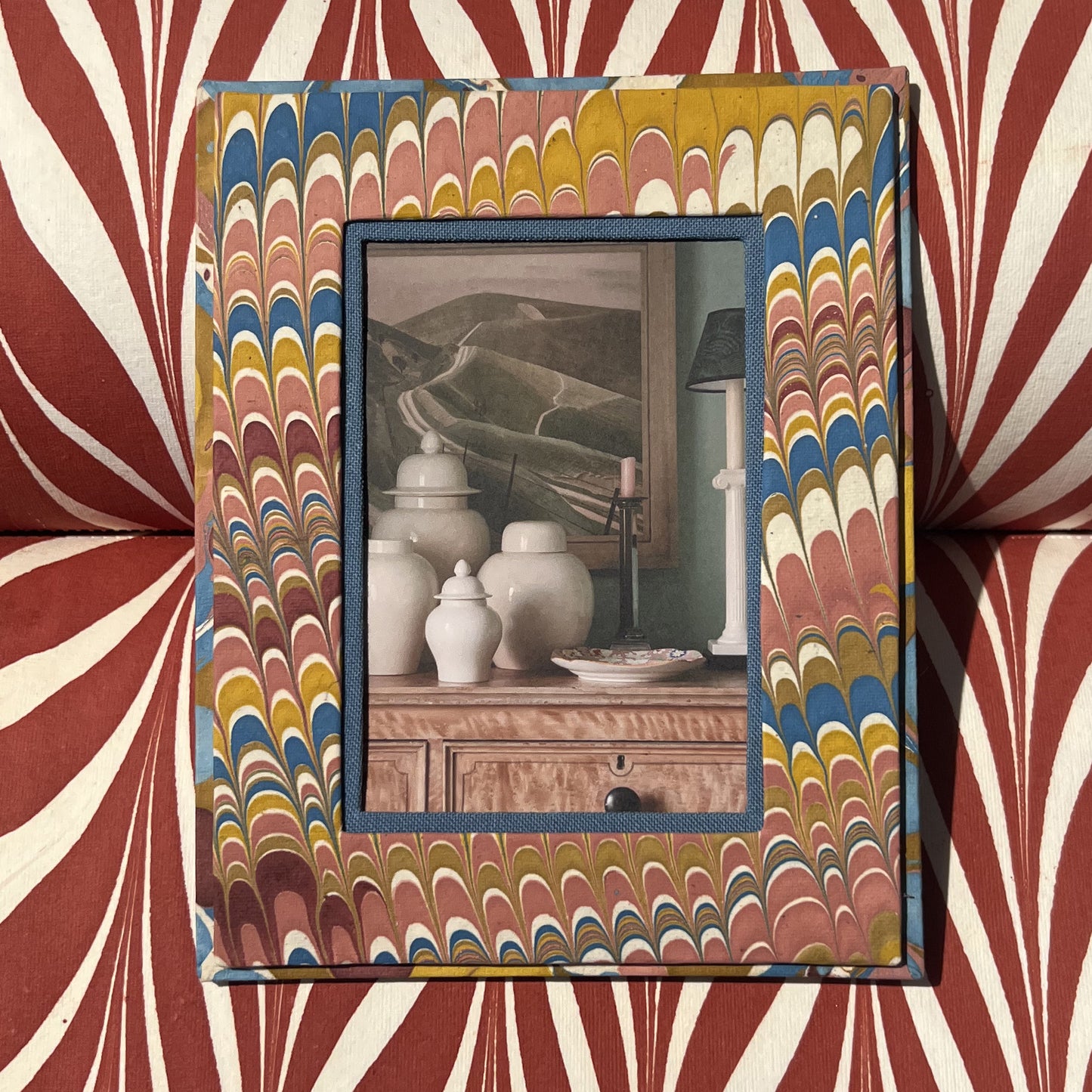 Marbled Picture Frame: Desert Mountain