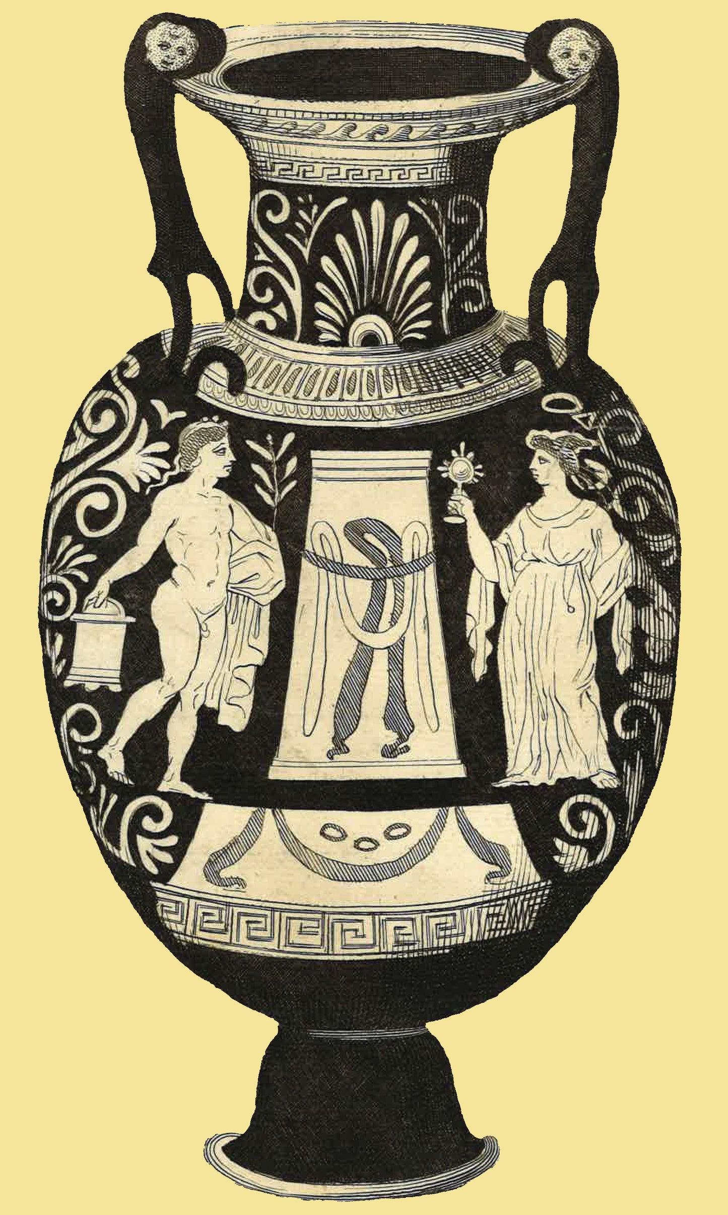 Greek Urn Print - Lemon IV