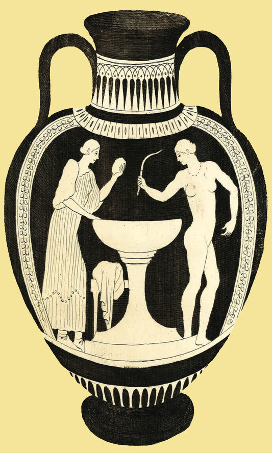 Greek Urn Print - Lemon V