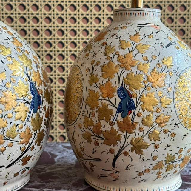 A Pair of Early 20th Century Kashmiri Globe Lamps