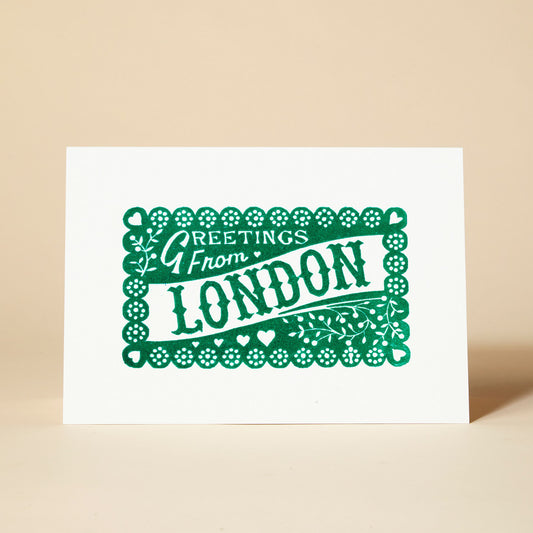 'Greetings from London' Card