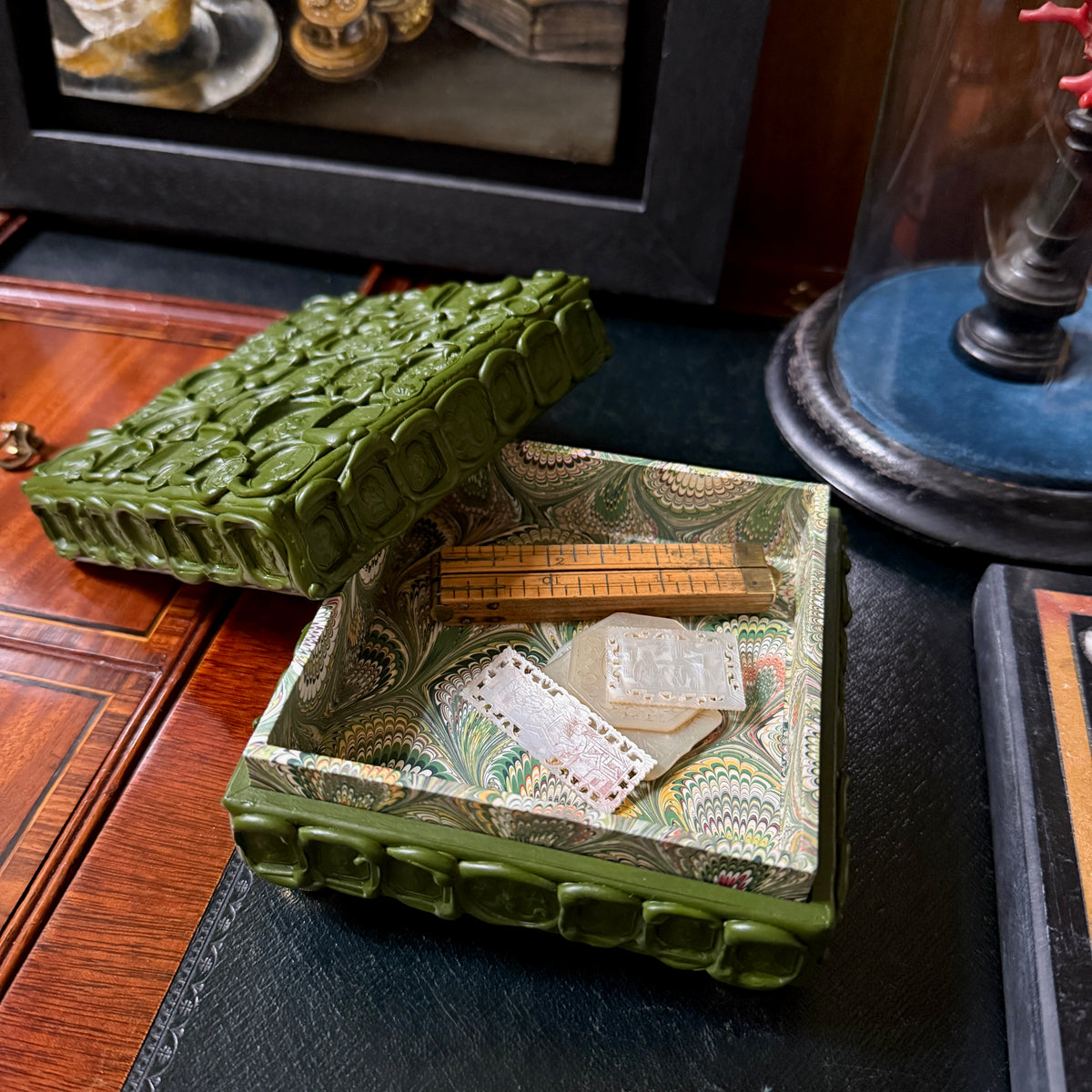 Wax Seal Stamp Box - Green