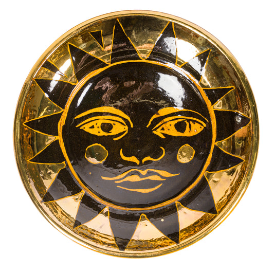 Honey Gold Sun Hanging Bowl