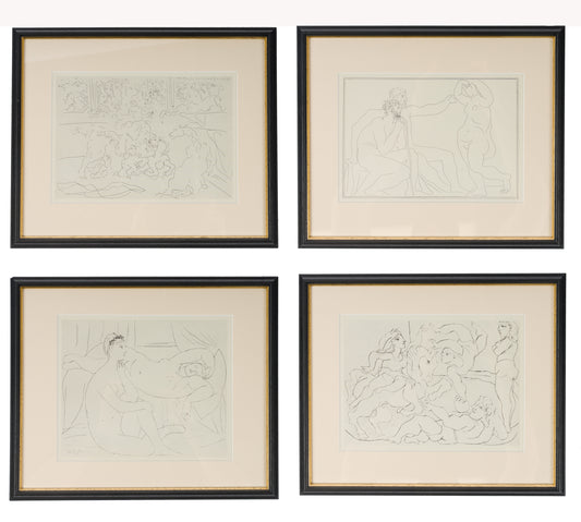 Picasso Vollard Suite 1956 - 4 Framed Landscape Prints