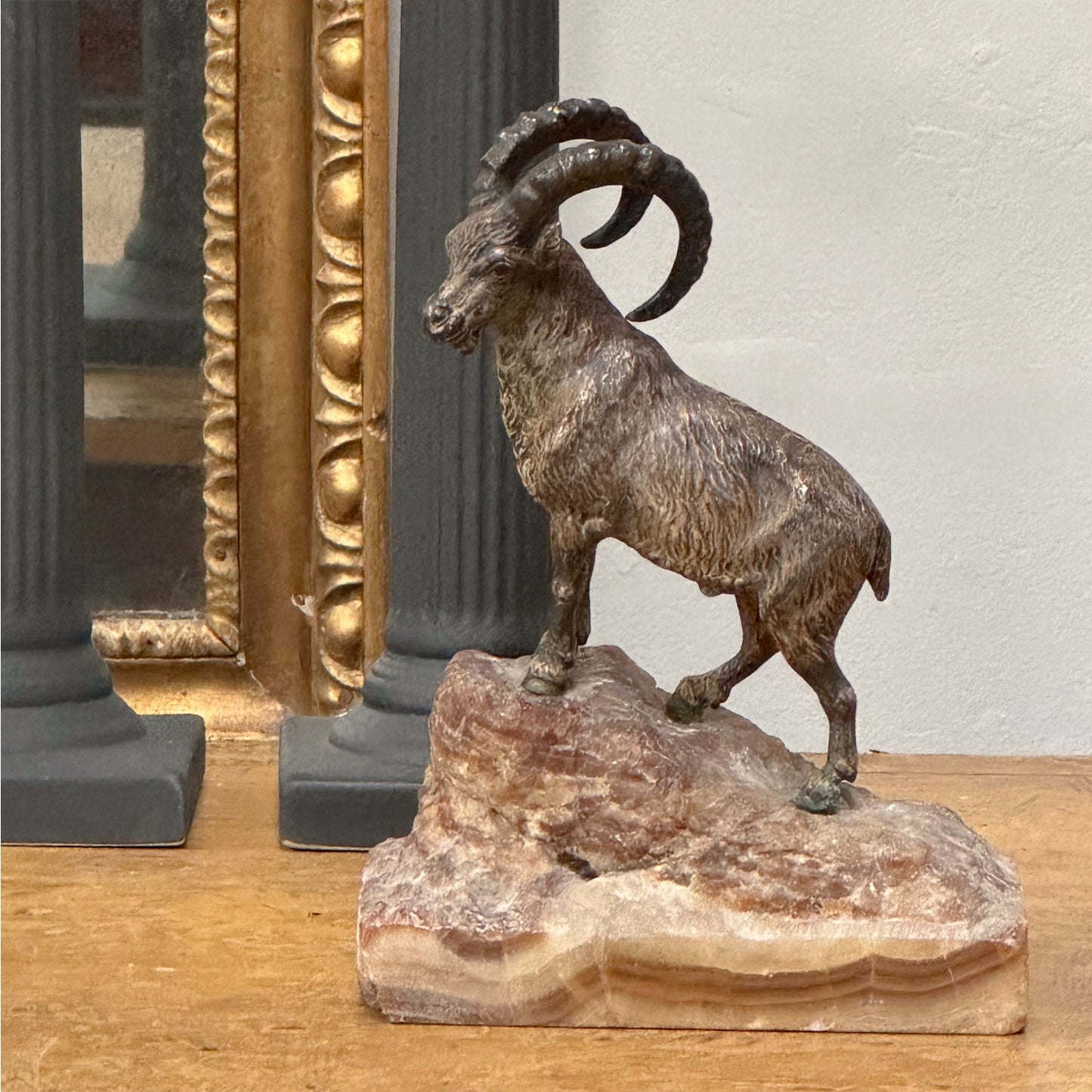 A 19th Century Bronze Ibex