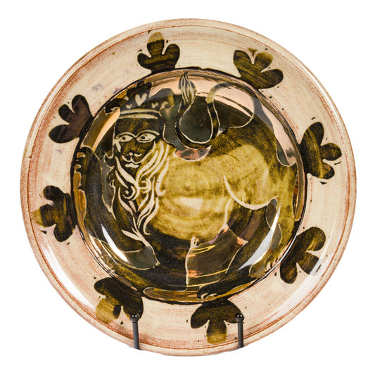 Gilded Lion Hanging Plate