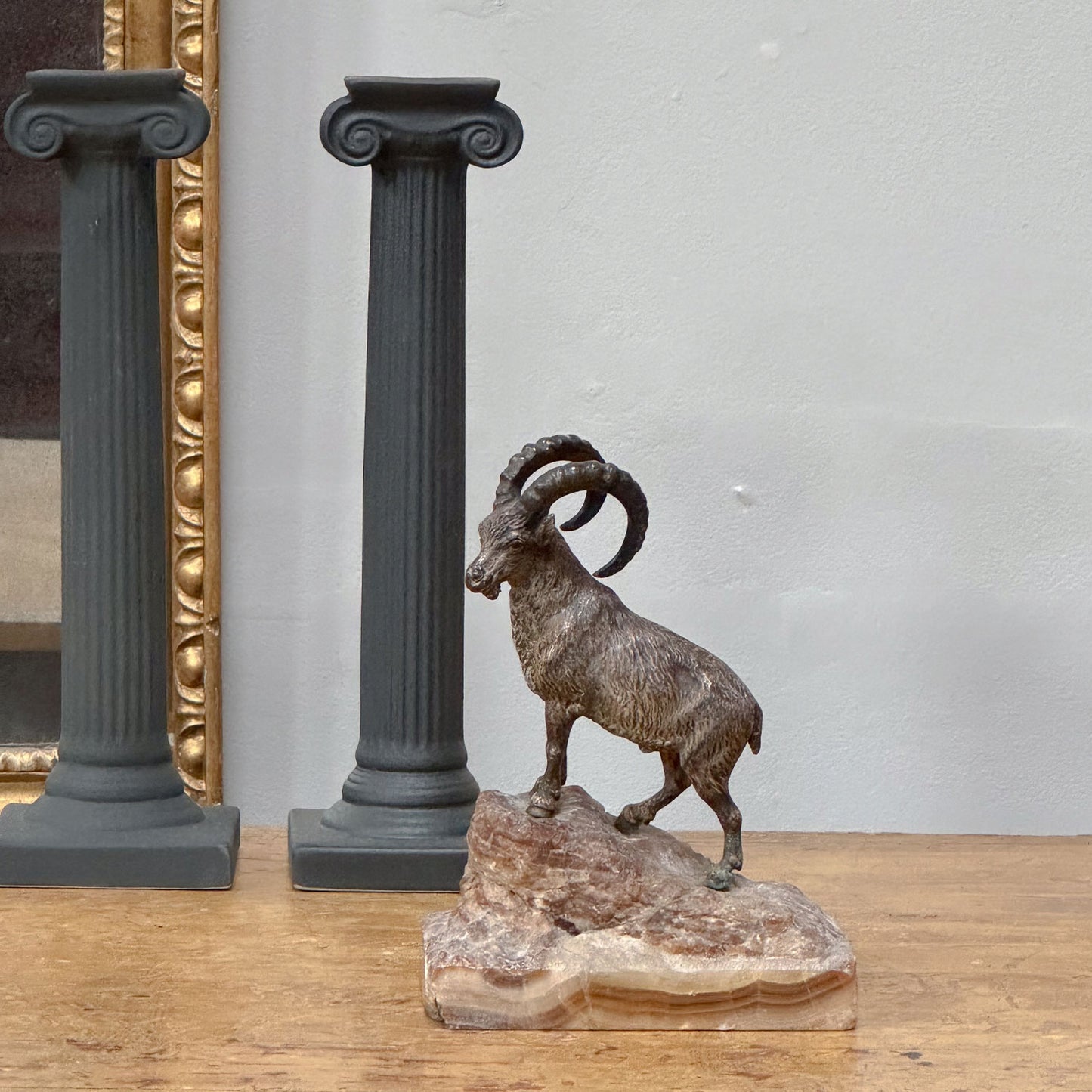 A 19th Century Bronze Ibex