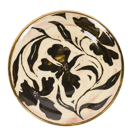 Floral Lustre Hanging Plate