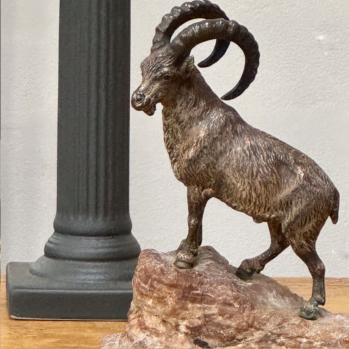 A 19th Century Bronze Ibex