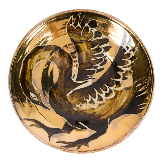 Gold Swan Hanging Bowl