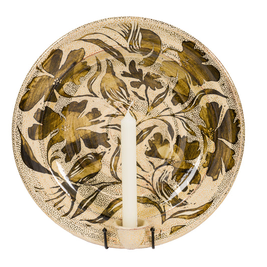 Gold Dot Bird Platter Sconce