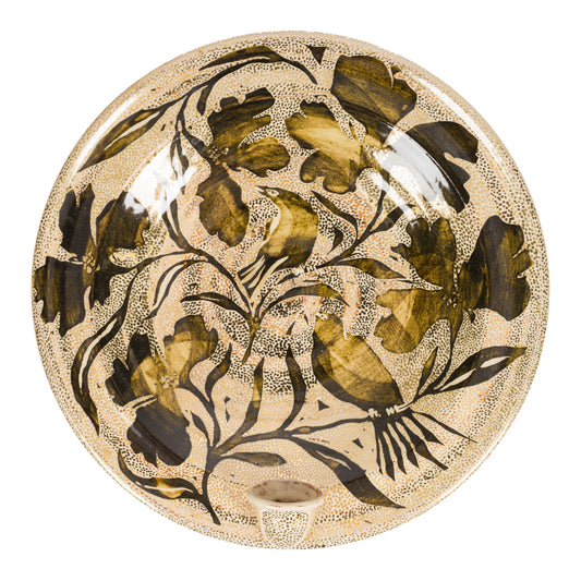 Gold Dot Bird Platter Sconce