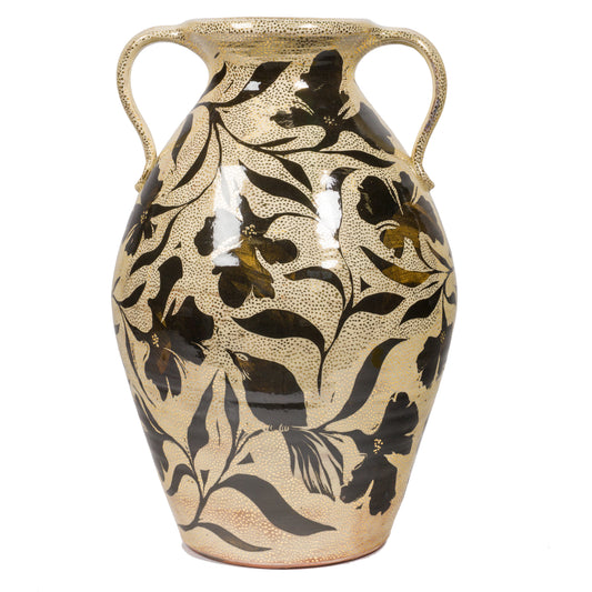 Gold Dot Floral Amphora