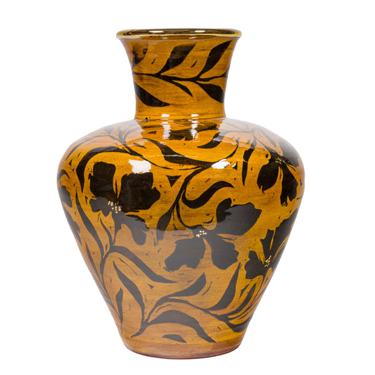 Honey Fluted Vase