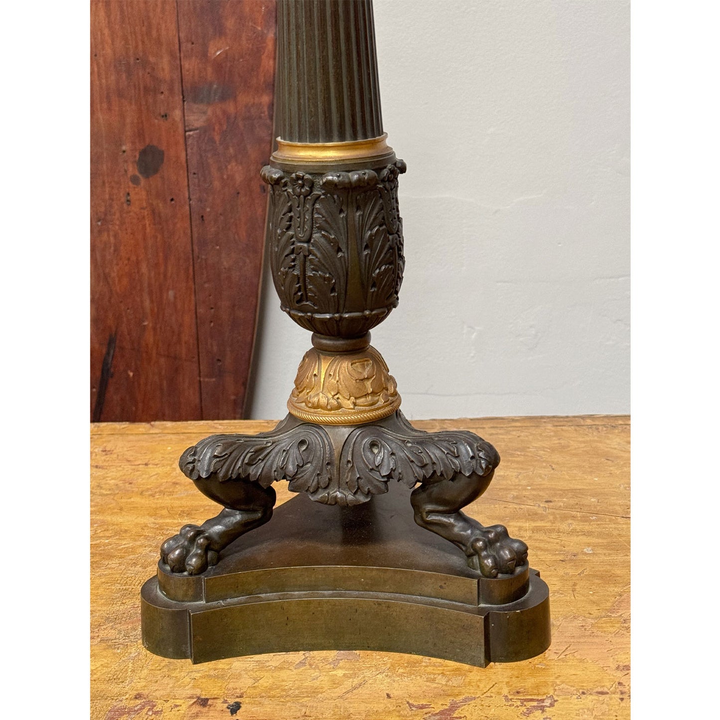 A 19th Century French Empire Bronze Lamp