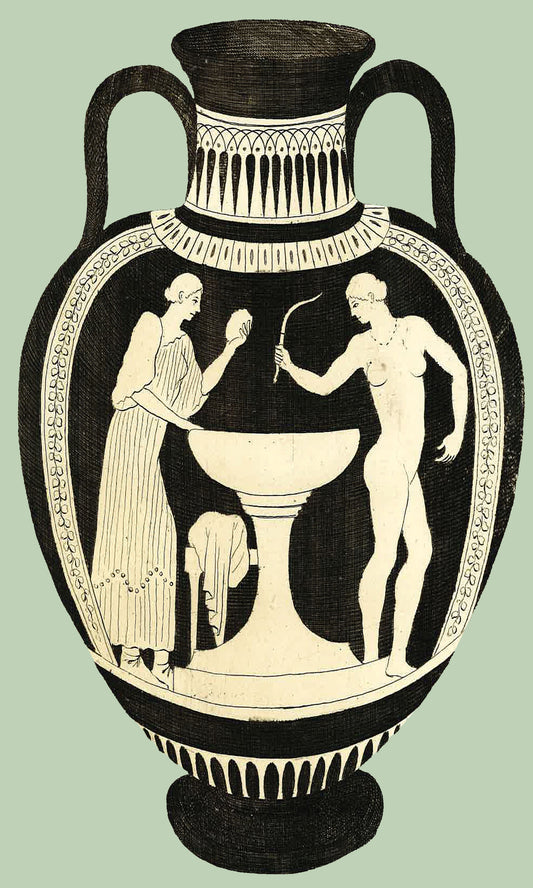 Greek Urn Print - Eau de nil