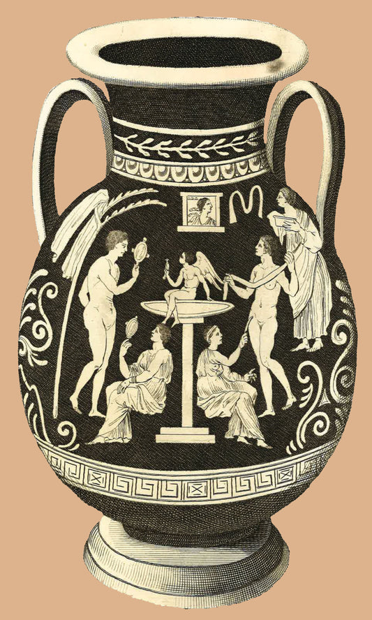 Greek Urn Print - Clay