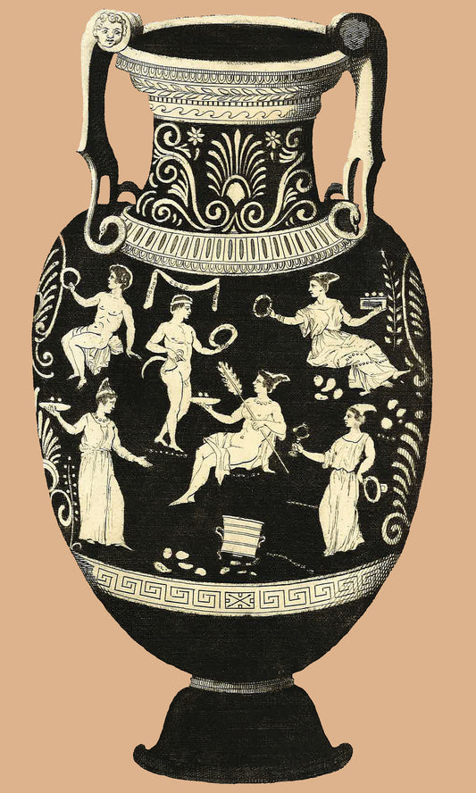 Greek Urn Print - Clay II