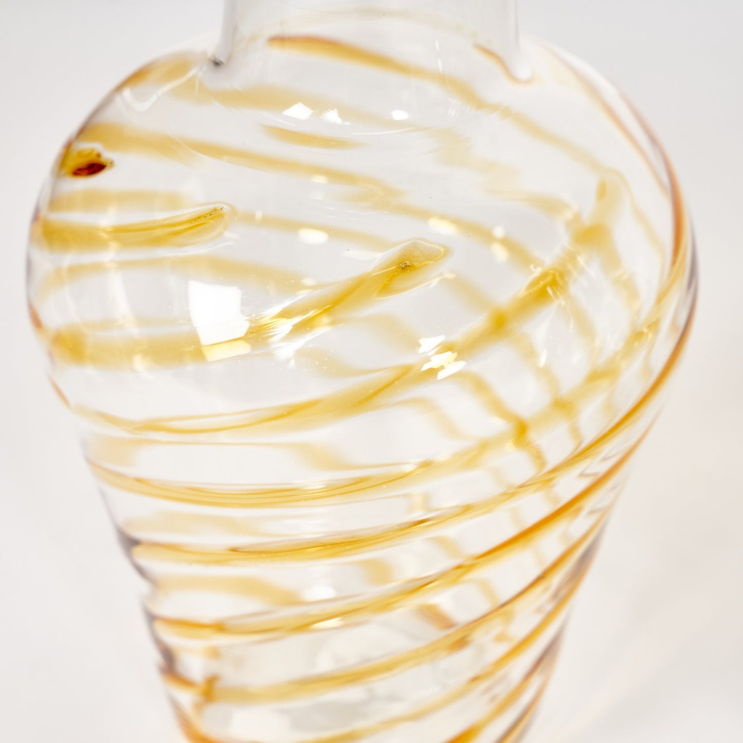 Swirl Carafe & Glass - Amber